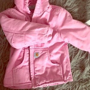 Little girl pink jacket